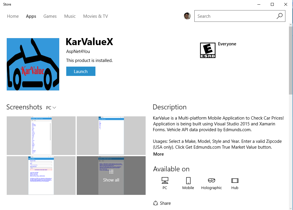 KarValueXWin10
